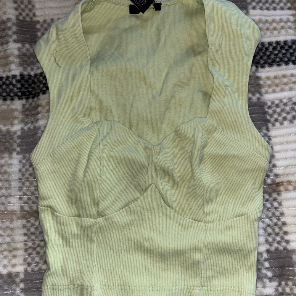 Forever 21 Light Green Crop Top